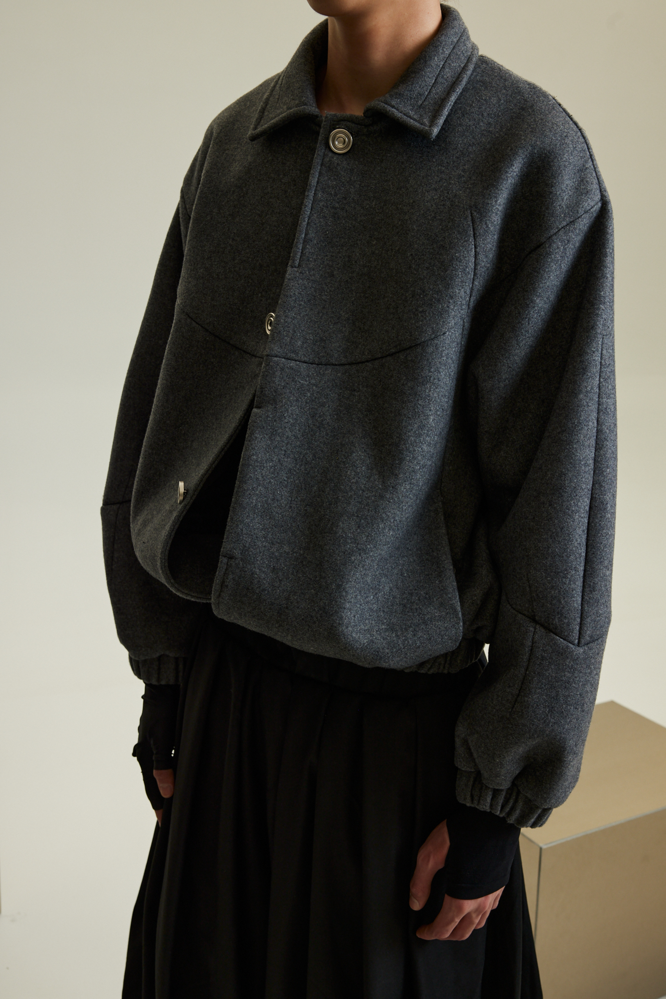 Matrix-Cell Wool Jacket